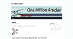 Desktop Screenshot of milion.info